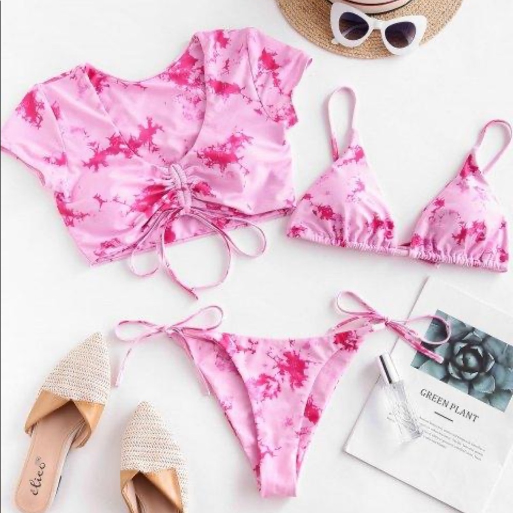 Pink Tie Dye Bikini